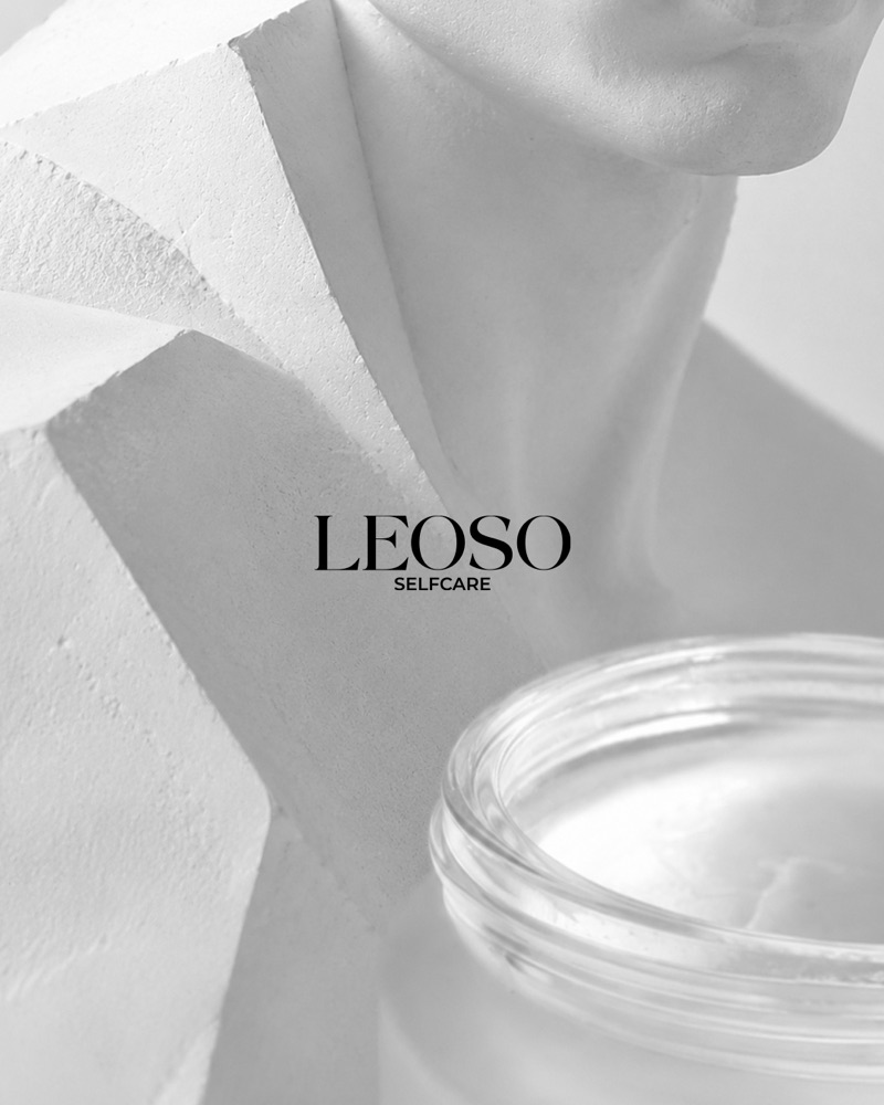 Leoso Selfcare — sculptural brand creative