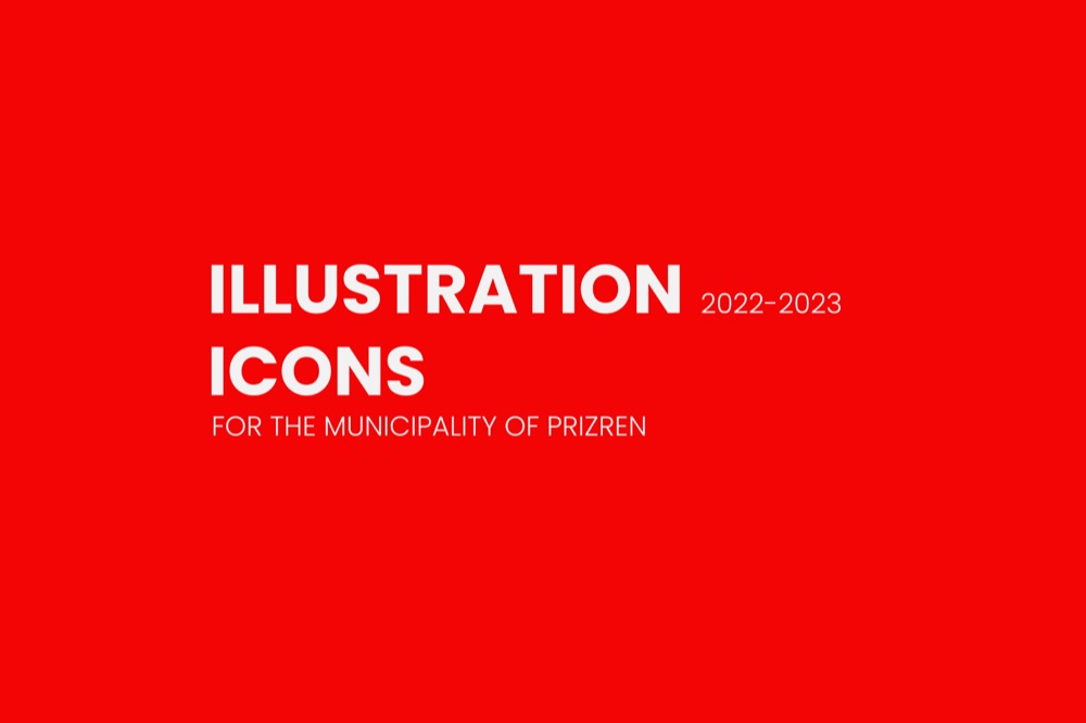 Illustration and icons for the Municipality of Prizren
