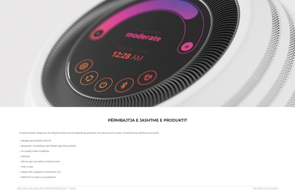 Bellion — Touchscreen controls