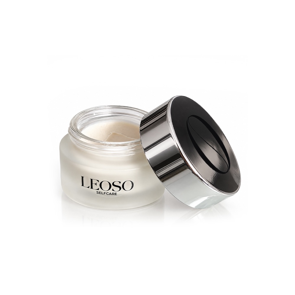 Leoso styling wax with silver lid